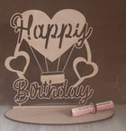 Geldgeschenk, Happy Birthday aus Holz