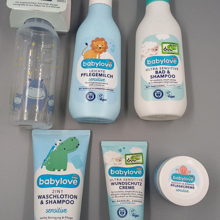 Baby Geschenk, Kinderwagen, zur Geburt, Baby Pflegeprodukte