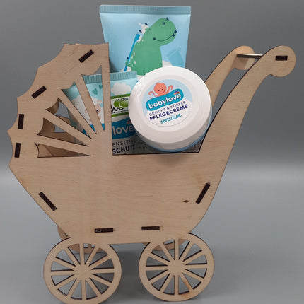 Baby Geschenk, Kinderwagen, zur Geburt, Baby Pflegeprodukte