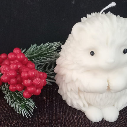 Igel Kerze, Mitbringsel aus 100 % Rapswachs