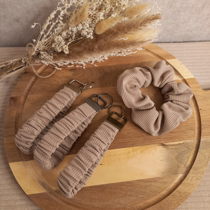 Schlüsselanhänger, Scrunchieschlüsselanhänger, im Set möglich mit passendem Scrunchie