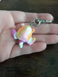 Schildkröte aus Fimo, Polymer Clay als Schlüsselanhänger,HANDMADE in Deutschland