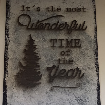 Shabby Weihnachtsschild im Shabby Style