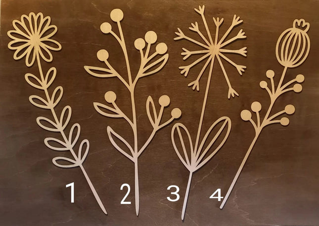 Blumen aus Holz