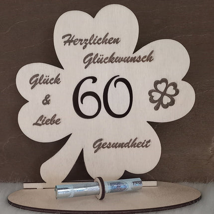 Geldgeschenk Geburtstag Kleeblatt