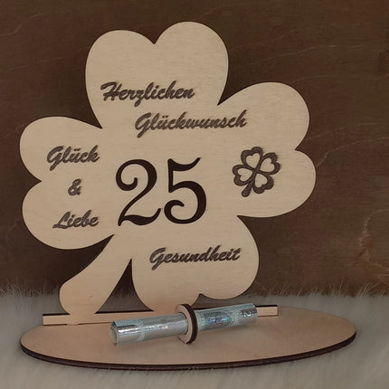 Geldgeschenk Geburtstag Kleeblatt