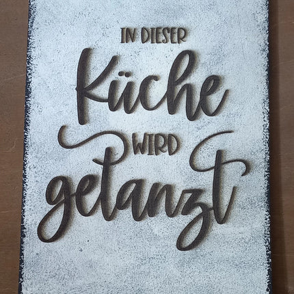 Shabby Chic Style, Schild aus Holz