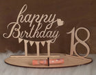 Happy Birthday Geschenk aus Holz, Geldgeschenk, Motiv Wimpel