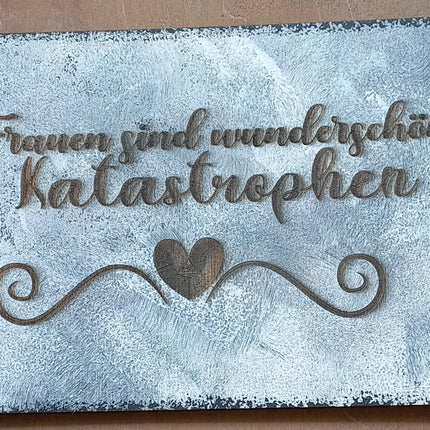 Shabby Chic Style, Schild aus Holz