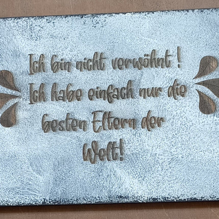 Shabby Chic Style, Schild aus Holz