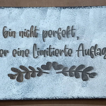 Shabby Chic Style, Schild aus Holz