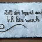 Rollt den Teppich aus