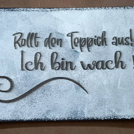 Shabby Chic Style, Schild aus Holz