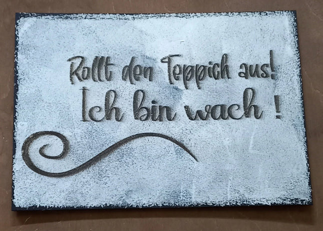 Shabby Chic Style, Schild aus Holz