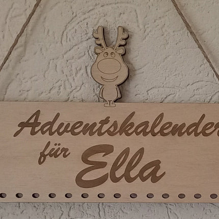Adventskalender zum befüllen, personalisierbar