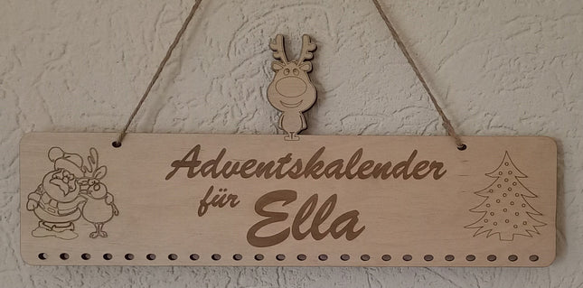 Adventskalender zum befüllen, personalisierbar