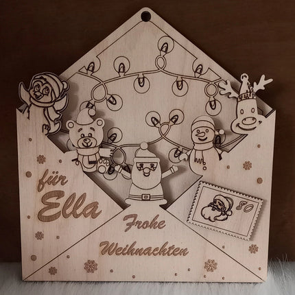 Geldgeschenk zu Weihnachten im Weihnachtsbrief