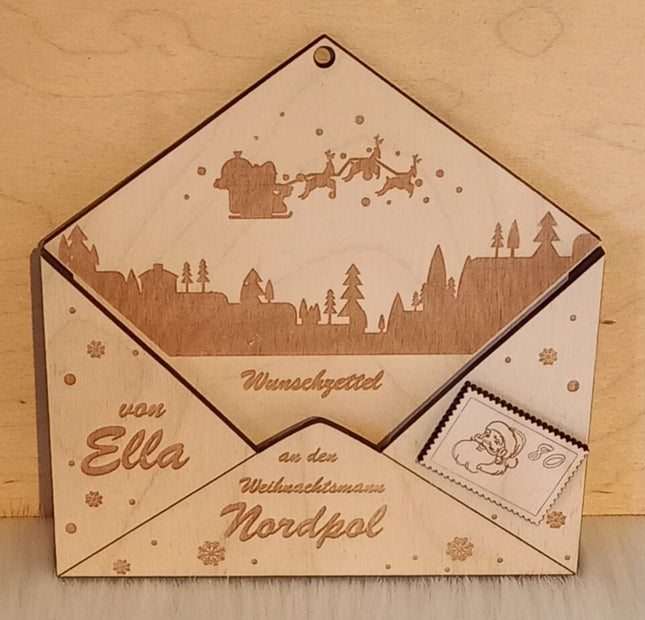 Wunschzettel an den Weihnachtsmann