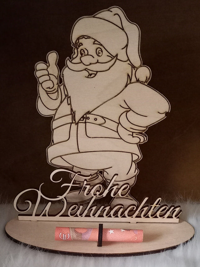 Geldgeschenk, Weihnachten, Weihnachtsmann, Frohe Weihnachten