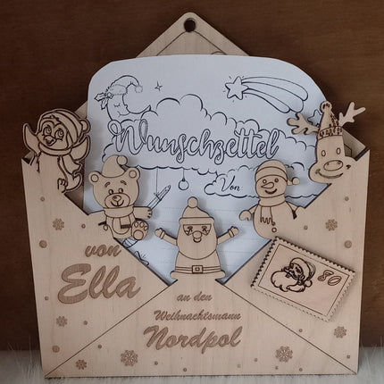 Wunschzettel an den Weihnachtsmann