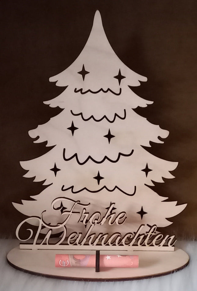 Geldgeschenk, Weihnachten, Weihnachtsbaum, Frohe Weihnachten