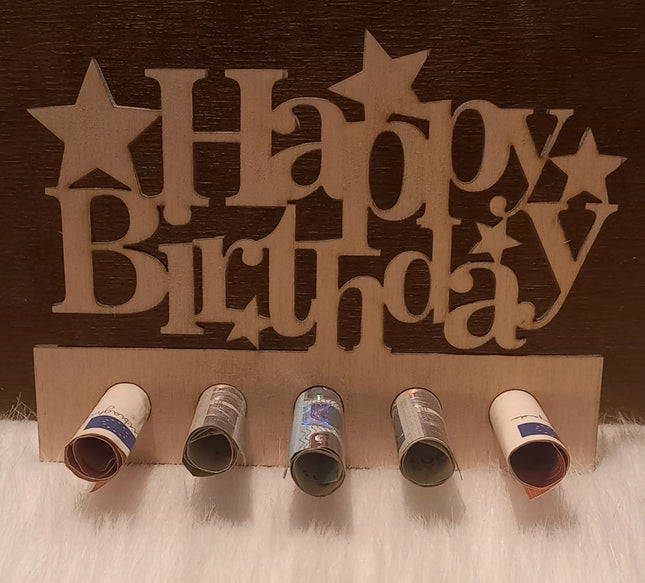 Geldgeschenk, HAPPY BIRTHDAY "STERNE"