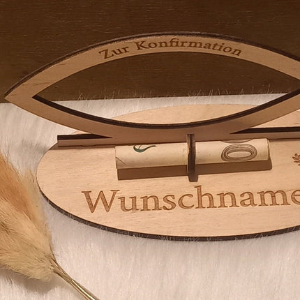 Zur Kommunion, Konfirmation, oder Taufe. Personalisierbar mit dem Wunschnamen