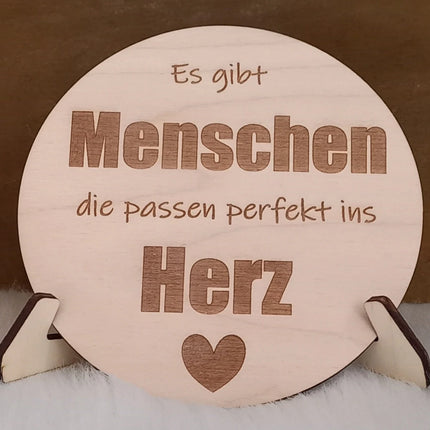 Es gibt MENSCHEN die passen, Holzplatte in verschiedenen Größen aus 3mm Birkenholz gelasert, Geschenk, Mitbringsel, Aufmerksamkeit, Geschenk