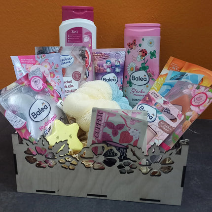 Beautybox, Geschenkbox, Wellnessbox, Geburtstagsbox für Frauen, personalisierbar.