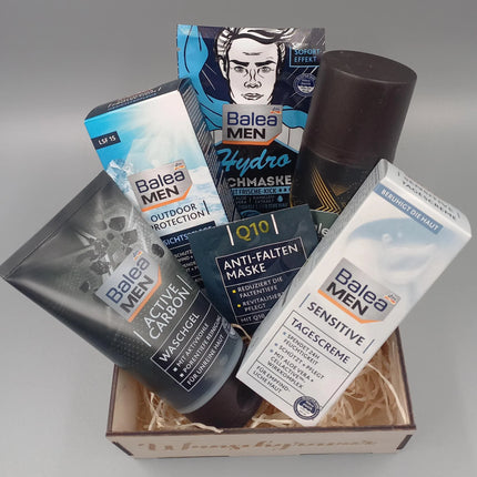 Geschenkbox, Beautybox, Wellnessbox für den Mann, personalisierbar