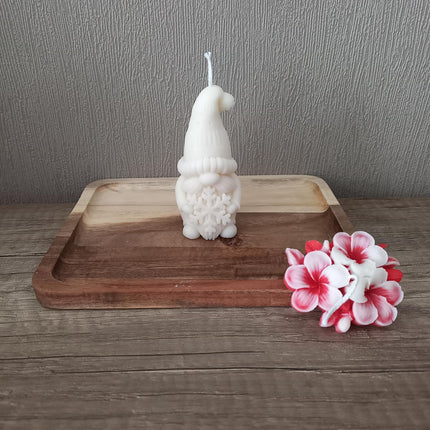 Kerzen- Set in Geschenkverpackung, Gnomis in Farbe Natur