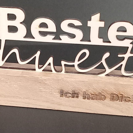 Klötzchen mit Beste Schwester, Mama, Oma, Bruder , Papa, Opa, Freund, Freundin