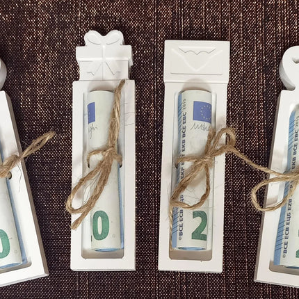 Geschenkverpackung für Schokoriegel, Geldscheine, Gutscheine, aus Keraflott gegossen