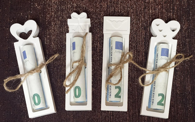 Geschenkverpackung für Schokoriegel, Geldscheine, Gutscheine, aus Keraflott gegossen