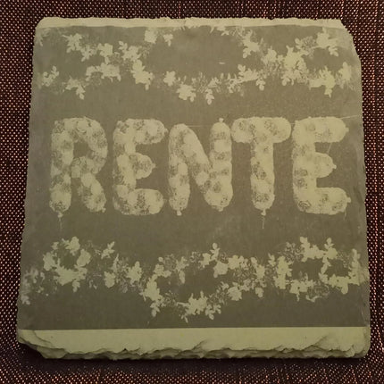 RENTE ROLLATOR, Rentnerbox/ Rentnerkorb, Ruhestand. Zur Rente, lustiges Geschenk für Mann oder Frau zum Renteneintritt, Schieferuntersetzer