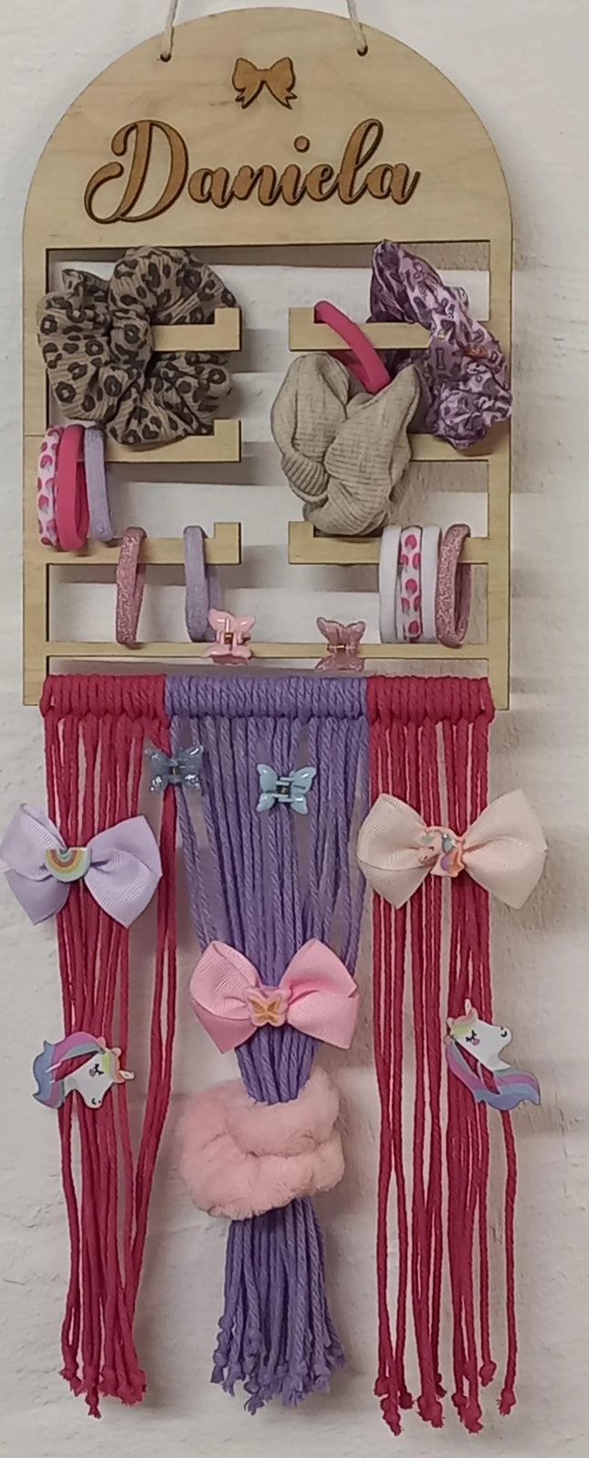 Haarspangenaufbewahrung, Haarspangenorganizer, Scrunchiehalter, personalisierbar
