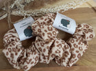 Scrunchies, verschiedene Designs Blume, Leo, Rippjersey, Musselin, Jersey, Ökotex