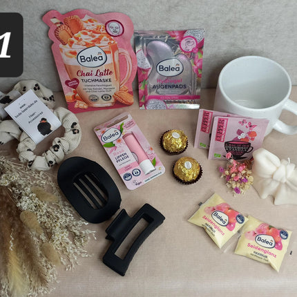 Geschenkbox, Beauty, Haar-Accessoires- Box, Wellnessbox, Geburtstagsbox für Frauen
