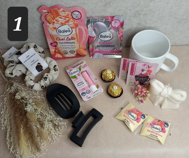 Geschenkbox, Beauty, Haar-Accessoires- Box, Wellnessbox, Geburtstagsbox für Frauen