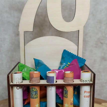 Geldschein- Geschenkbox, Geburtstag, Rente, Geburt, Hochzeit, personalisierbar