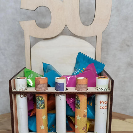 Geldschein- Geschenkbox, Geburtstag, Rente, Geburt, Hochzeit, personalisierbar