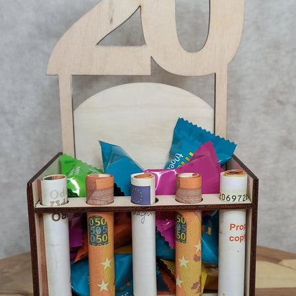 Geldschein- Geschenkbox, Geburtstag, Rente, Geburt, Hochzeit, personalisierbar