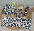 Leo SET, Scrunchie in Original und S Größe, Scrunchie- Schlüsselanhänger und Stirnband im SET