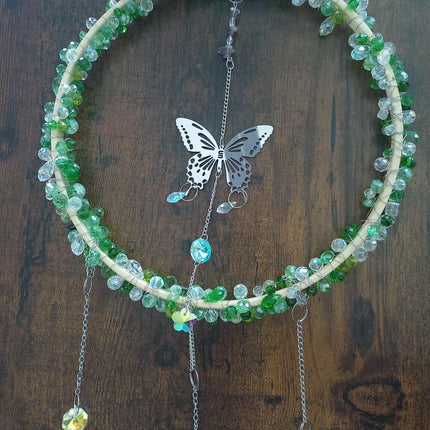 Suncatcher, Sonnenfänger, mit echten Glasperlen, 2 verschiedene Modelle