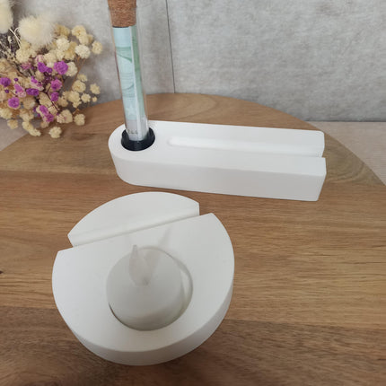 Zur Hochzeit, Resin, Holz gelasert, Teelichthalter oder Reagenzglas, Wunschgravur, personalisierbar