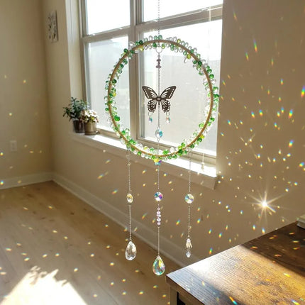Suncatcher, Sonnenfänger, mit echten Glasperlen, 2 verschiedene Modelle