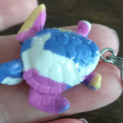 Schildkröte aus Fimo, Polymer Clay als Schlüsselanhänger,HANDMADE in Deutschland