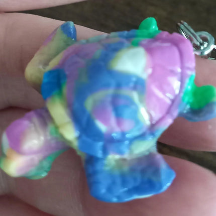 Schildkröte aus Fimo, Polymer Clay als Schlüsselanhänger,HANDMADE in Deutschland