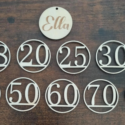 Geburtstagsgeschenk 3D gedruckt mit Reagenzglas ( Kunststoff) Geldgeschenk, Personalisierung möglich
