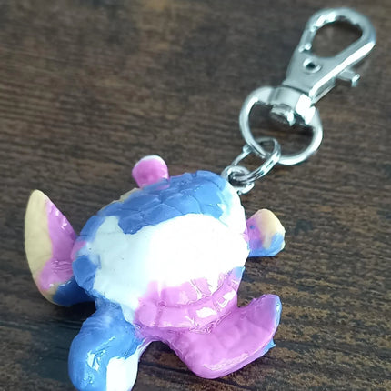 Schildkröte aus Fimo, Polymer Clay als Schlüsselanhänger,HANDMADE in Deutschland